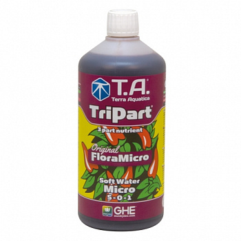 Фото анонса Удобрение Terra Aquatica TriPart Flora Micro SW (для мягкой воды) 
