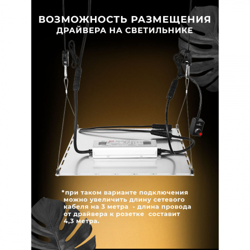 Фото LED светильник Growitation One 150w Samsung lm301h(3000K+4000K)+660nm