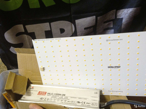 Фото LED панель Quantum board 120 Samsung lm301h Grow Street с димером