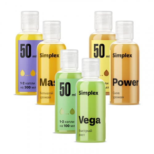 Фото Набор удобрений Simplex Vega+Mass+Power