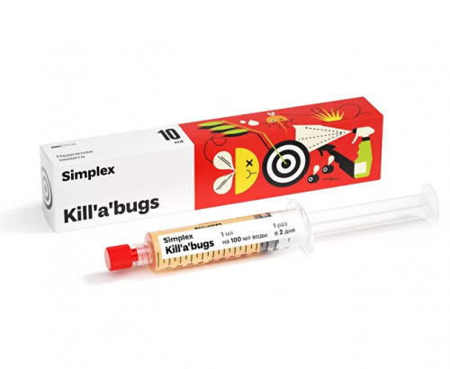 Фото Simplex Kill'a'bugs 10мл Средство от насекомых и вредителей
