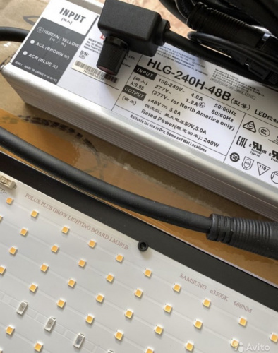 Фото LED панель с диммером Quantum board 240 Вт Samsung lm301b