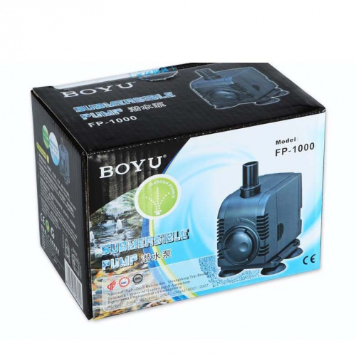Фото Помпа BOYU FP-1000 c регулятором потока (1000 л/ч. h1.8 м. Ø15 мм)